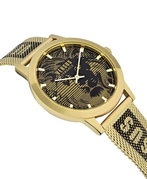 versace barbes|Versus Versace Men's Barbes Domus 2 Hand Quartz Gold.